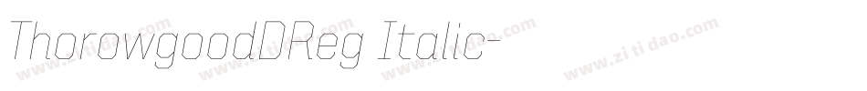 ThorowgoodDReg Italic字体转换